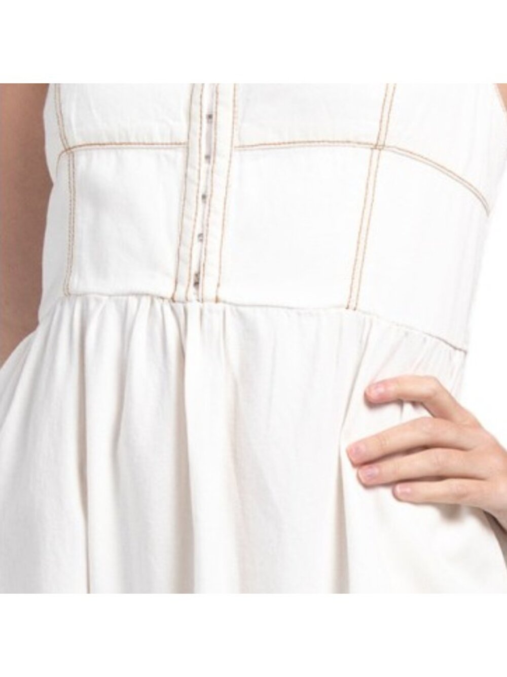 LONE STAR Corset Detail Denim Midi Dress - Picture 4 of 5